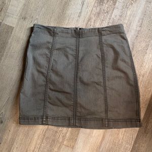 Free people denim stretchy skirt